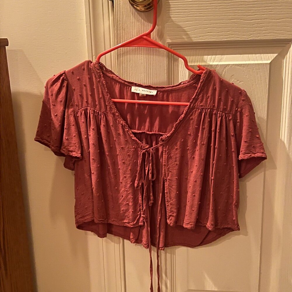 LA Hearts XS Maroon/DarkPink